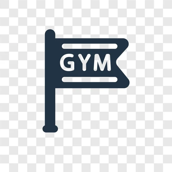 Γυμναστήριο Icon Διάνυσμα Απομονώνονται Διαφανές Φόντο Γυμναστήριο Διαφάνεια Λογότυπο Έννοια — Διανυσματικό Αρχείο