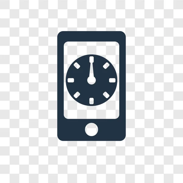 Stopwatch Vector Pictogram Geïsoleerd Transparante Achtergrond Stopwatch Transparantie Logo Concept — Stockvector