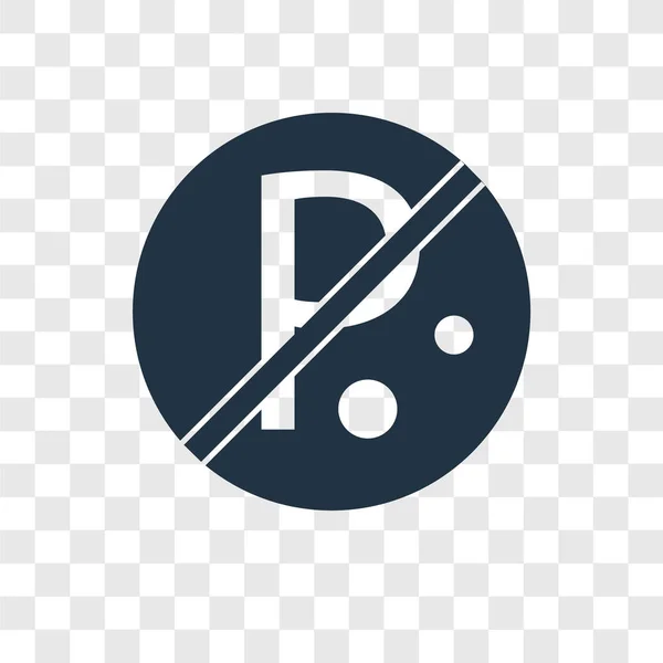 Піктограма Вектора Паркування Ізольована Прозорому Фоні Концепція Логотипу Прозорості Паркування — стоковий вектор