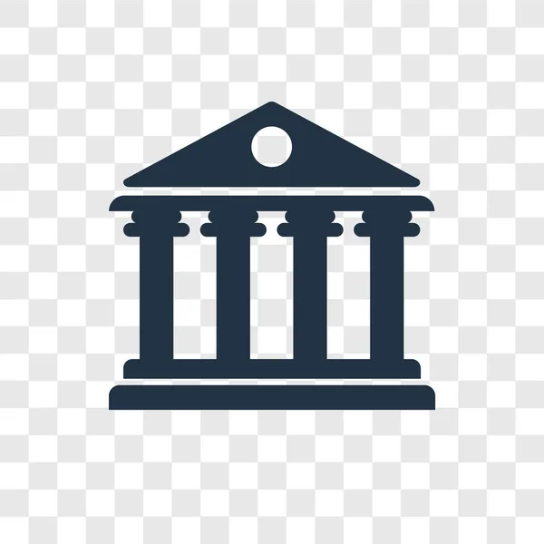 Pantheon Vector Icono Aislado Sobre Fondo Transparente Pantheon Concepto Logotipo — Archivo Imágenes Vectoriales