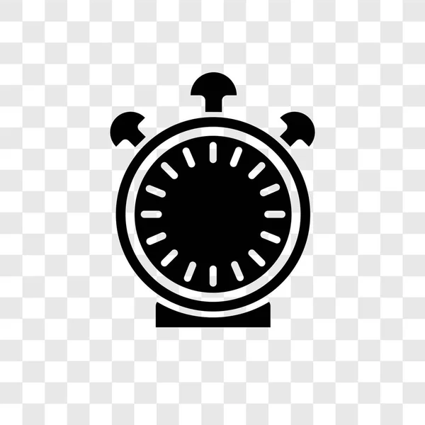 Reloj Icono Vectorial Aislado Sobre Fondo Transparente Reloj Concepto Logotipo — Archivo Imágenes Vectoriales