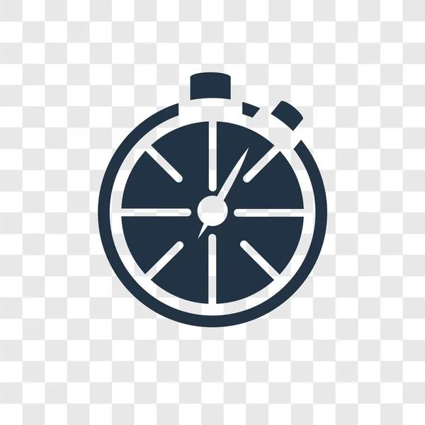 Timer Vector Pictogram Geïsoleerd Transparante Achtergrond Timer Transparantie Logo Concept — Stockvector