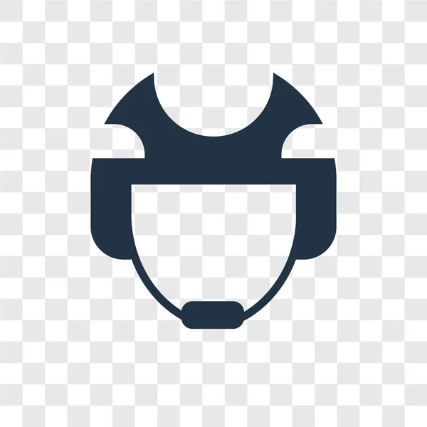 Helm Vektor Symbol Isoliert Auf Transparentem Hintergrund Helmtransparenz Logo Konzept — Stockvektor