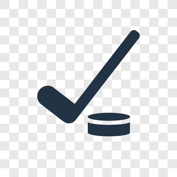 Hockey Stick Vector Icon Elszigetelt Átlátszó Háttér Hockey Stick Átláthatóság — Stock Vector