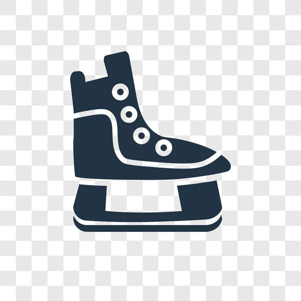 Hielo Skate Vector Icono Aislado Sobre Fondo Transparente Concepto Logo — Vector de stock