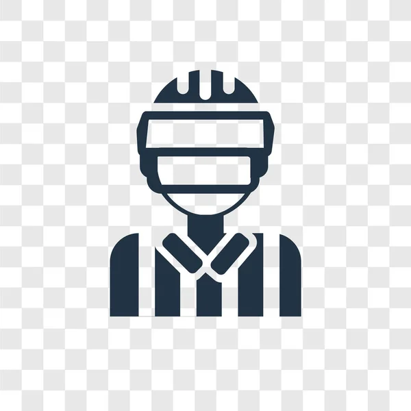 Schiedsrichter Vektor Symbol Isoliert Auf Transparentem Hintergrund Schiedsrichter Transparenz Logo — Stockvektor