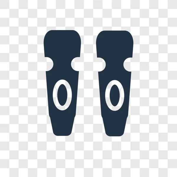 Schienbein Vektor Symbol Isoliert Auf Transparentem Hintergrund Schienbein Transparenz Logo — Stockvektor