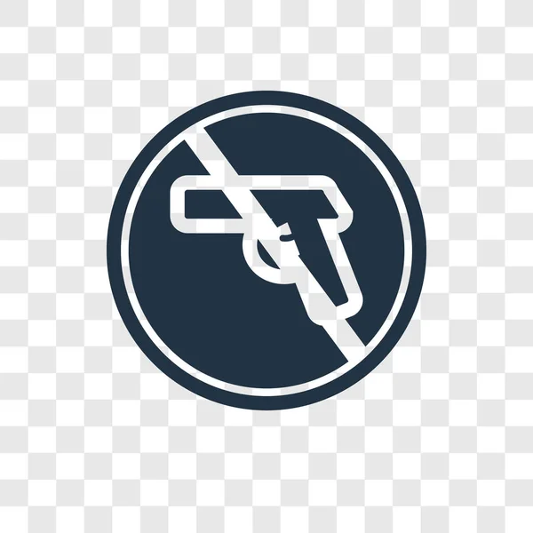 Icône Vectorielle Des Armes Isolée Sur Fond Transparent Concept Logo — Image vectorielle