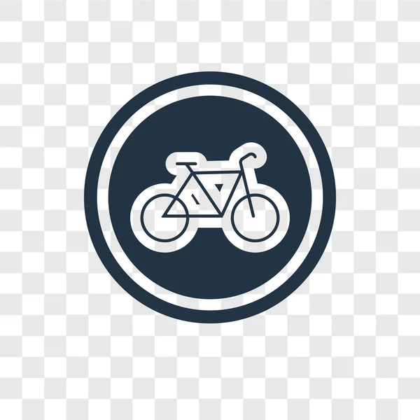 Bicycle Vector Icon Isolated Transparent Background Bicycle Transparency Logo Concept — Stock Vector