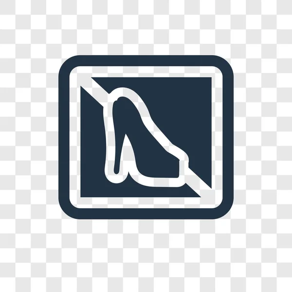 Векторні Значки Високих Підборів Ізольовані Прозорому Фоні Концепція Логотипу Прозорості — стоковий вектор