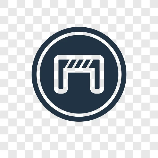 Barriere Vektor Symbol Isoliert Auf Transparentem Hintergrund Barriere Transparenz Logo — Stockvektor