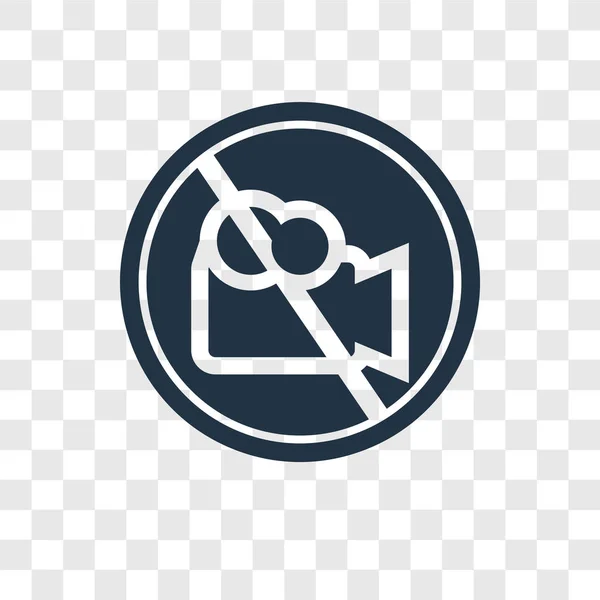 Значок Вектора Видеокамеры Изолирован Прозрачном Фоне Концепция Прозрачности Логотипа Видеокамеры — стоковый вектор
