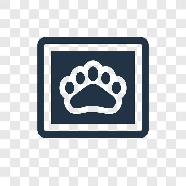 Icona Vettoriale Animale Domestico Isolata Sfondo Trasparente Concetto Logo Trasparenza — Vettoriale Stock