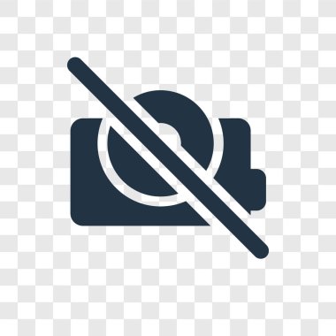 Saydam arka plan üzerinde hiçbir resimleri şeffaflık logo kavramı izole resimleri vektör simge yok