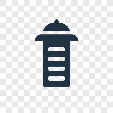 Saydam arka plan üzerinde menü şeffaflık logo kavramı izole menü vektör simgesi