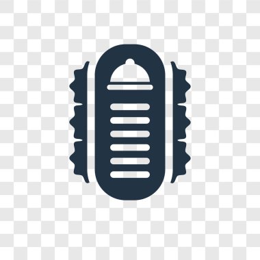 Saydam arka plan üzerinde menü şeffaflık logo kavramı izole menü vektör simgesi