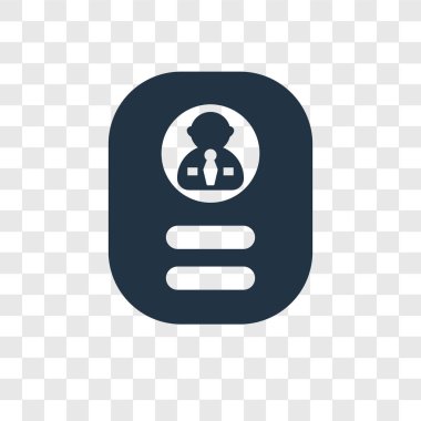 Saydam arka plan üzerinde özgeçmiş şeffaflık logo kavramı izole özgeçmiş vektör simgesi