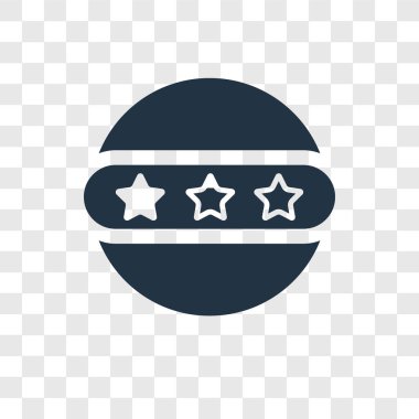 Beğeni vektör simgesi şeffaf arkaplanda izole edildi, derecelendirme şeffaflık logosu kavramı