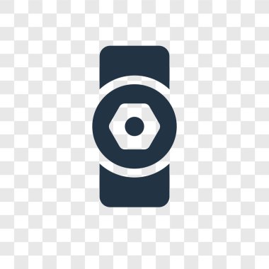 Saydam arka plan üzerinde kapı tokmağı şeffaflık logo kavramı izole kapı tokmağı vektör simgesi