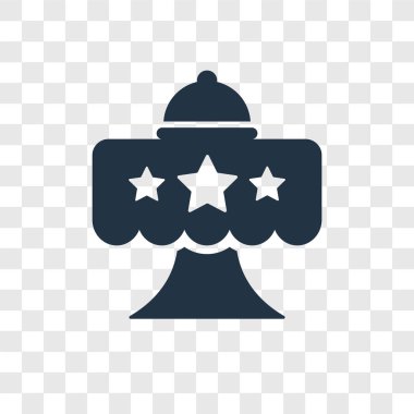 Saydam arka plan üzerinde restoran şeffaflık logo kavramı izole Restoran vektör simgesi