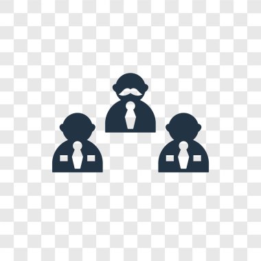 Saydam arka plan üzerinde röportaj şeffaflık logo kavramı izole röportaj vektör simgesi