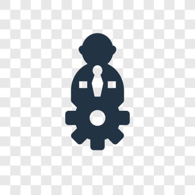 Saydam arka plan üzerinde ayarları şeffaflık logo kavramı izole ayarları vektör simgesi