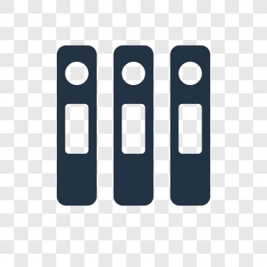 Dosyaları şeffaf arka plan üzerinde dosyaları şeffaflık logo kavramı izole simge vektör