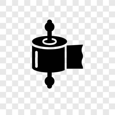 Saydam arka plan üzerinde doku şeffaflık logo kavramı izole doku vektör simgesi