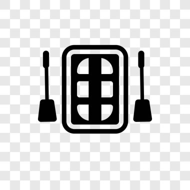 Saydam arka plan üzerinde Rafting şeffaflık logo kavramı izole Rafting vektör simgesi