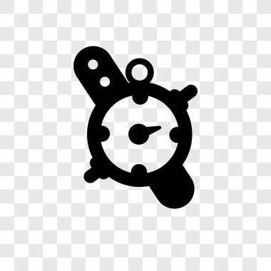 Saydam arka plan üzerinde pusula şeffaflık logo kavramı izole pusula vektör simgesi