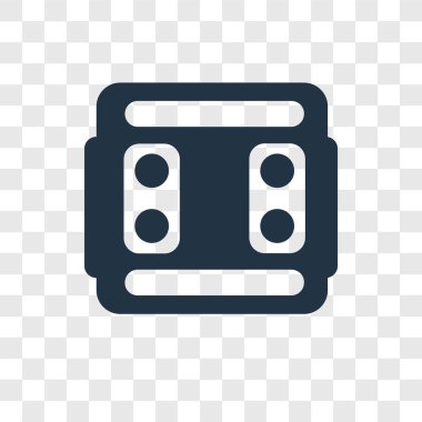 Saydam arka plan üzerinde anahtarı şeffaflık logo kavramı izole vektör simge geçiş