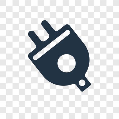 Saydam arka plan üzerinde tak şeffaflık logo kavramı izole tak vektör simgesi