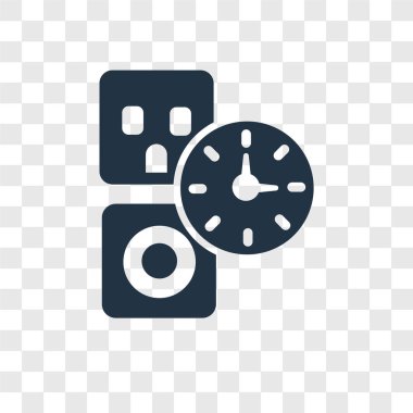 Saydam arka plan üzerinde tak şeffaflık logo kavramı izole tak vektör simgesi