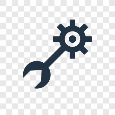 Saydam arka plan üzerinde Araçlar şeffaflık logo kavramı izole araçlar vektör simgesi