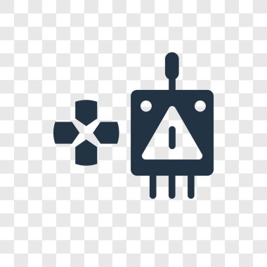 Saydam arka plan üzerinde denetleyicisi şeffaflık logo kavramı izole denetleyicisi vektör simgesi