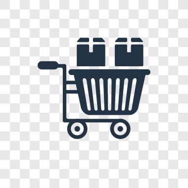 Saydam arka plan üzerinde arabası şeffaflık logo kavramı izole arabası vektör simgesi