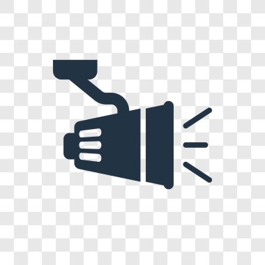 Saydam arka plan üzerinde ışık şeffaflık logo kavramı izole ışık vektör simgesi