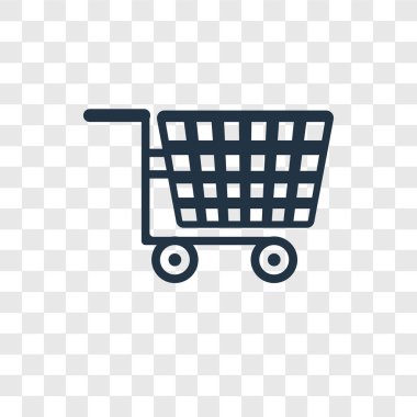 Saydam arka plan üzerinde arabası şeffaflık logo kavramı izole arabası vektör simgesi