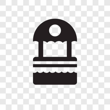 Saydam arka plan üzerinde bilet çadır şeffaflık logo kavramı izole bilet çadır vektör simgesi