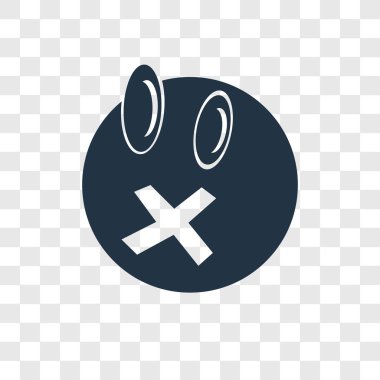 Saydam arka plan üzerinde gidiş şeffaflık logo kavramı izole gidiş vektör simgesi