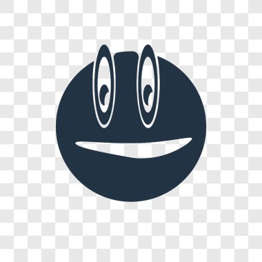 Saydam arka plan üzerinde düşünce şeffaflık logo kavramı izole düşünme vektör simgesi