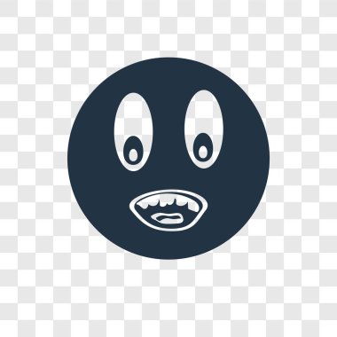 Saydam arka plan üzerinde kızgın şeffaflık logo kavramı izole kızgın vektör simgesi