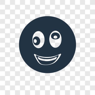 Saydam arka plan üzerinde çirkin şeffaflık logo kavramı izole çirkin vektör simgesi