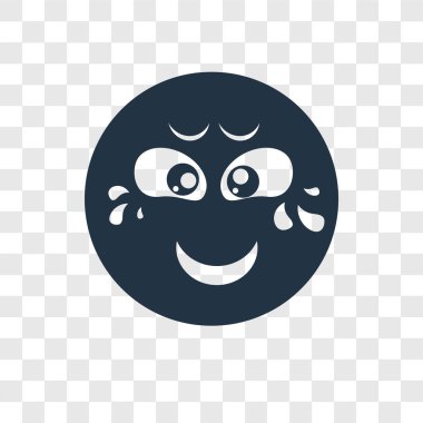 Saydam arka plan üzerinde ağlayan şeffaflık logo kavramı izole ağlayan vektör simgesi