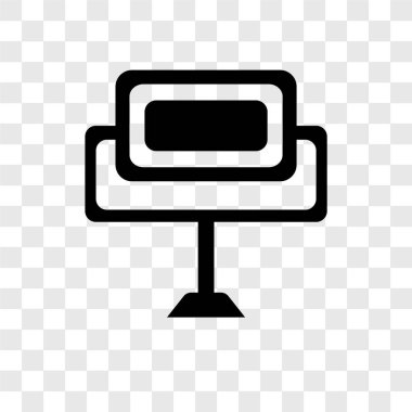 Saydam arka plan üzerinde şeffaflık logo kavramı cleanin ayna izole cleanin vektör simge ayna