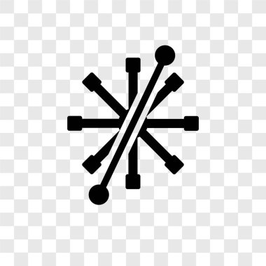 Saydam arka plan üzerinde şeffaflık logo kavramı cleanin virüs izole vektör simge cleanin virüs