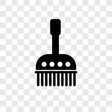 Saydam arka plan üzerinde şeffaflık logo kavramı cleanin fırça izole cleanin vektör simge fırça