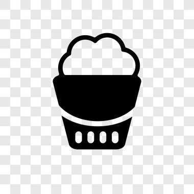 Silme tepsi araç vektör şeffaf arka plan üzerinde silme tepsi aracı şeffaflık logo kavramı izole simgesi