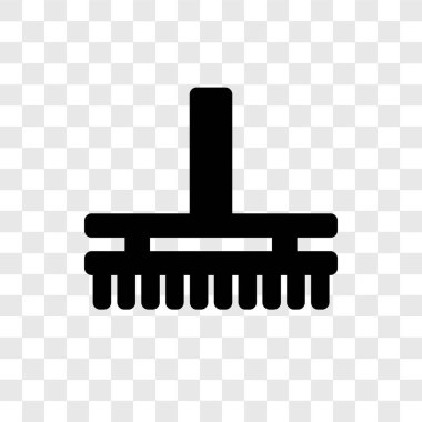 Fırça vektör simgesi üzerinde şeffaf arka plan izole silme, silme fırça şeffaflık logo kavramı