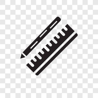 Saydam arka plan üzerinde çizim şeffaflık logo kavramı izole çizim vektör simgesi